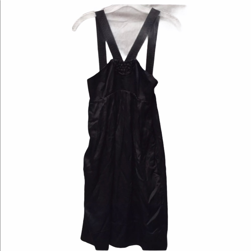 Club Monaco Silk Little Black Dress Sz 0 Strappy
